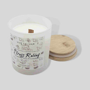 Stress Relief Wooden Wick Candle