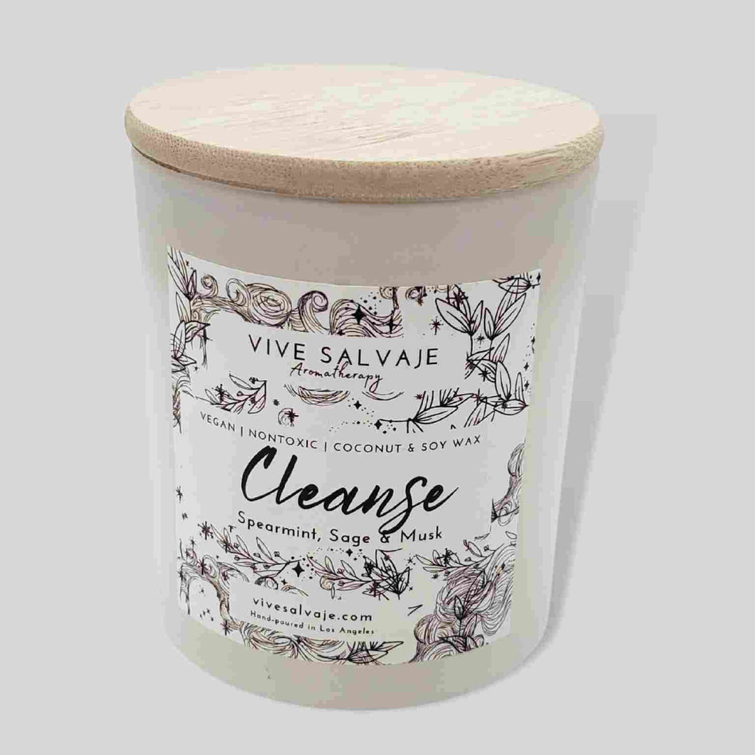 Cleanse Wooden Wick Candle