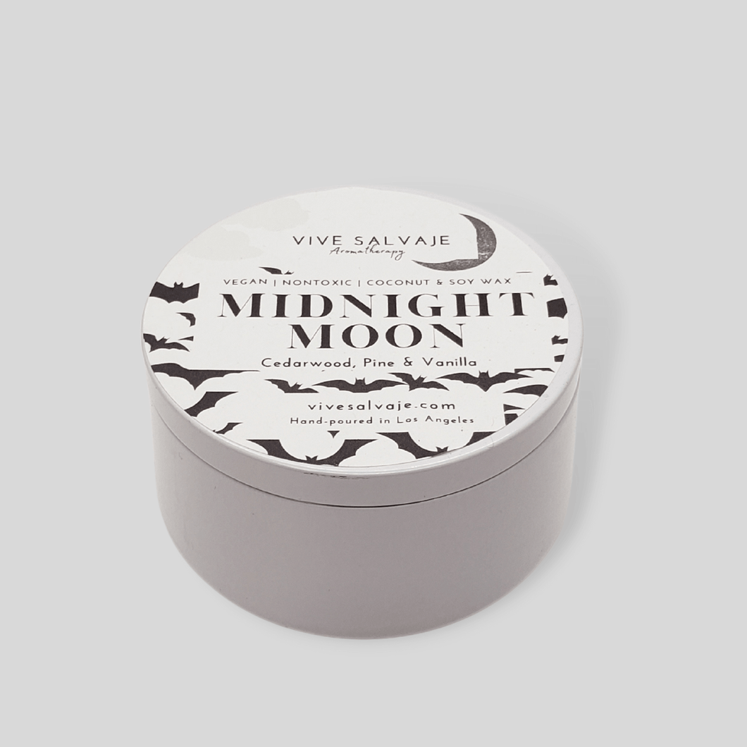 Midnight Moon Tin Candle