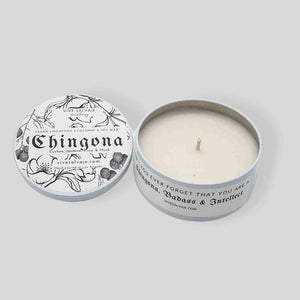 Chingona Tin Candle