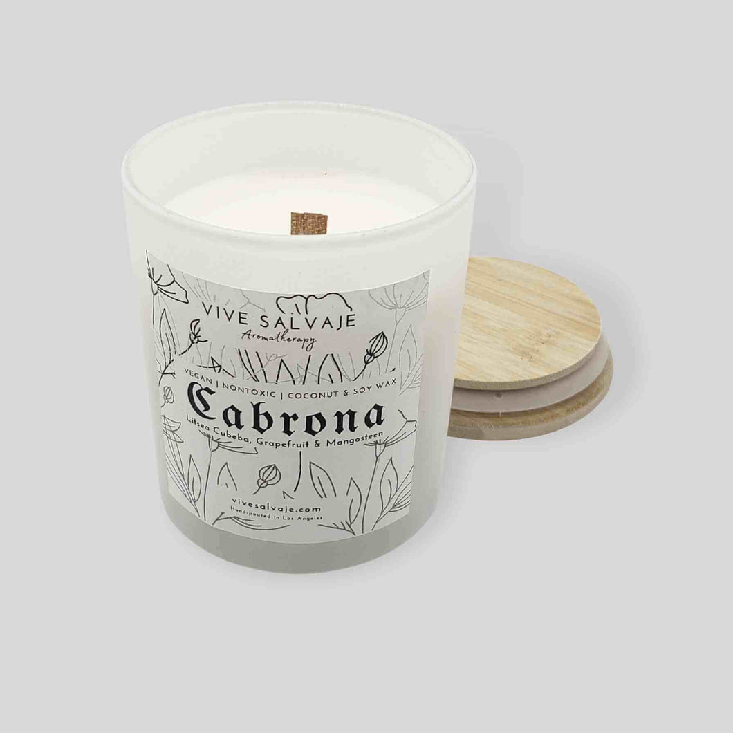 Cabrona Wooden Wick Candle