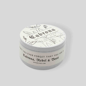 Cabrona Tin Candle