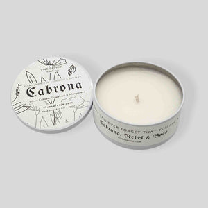 Cabrona Tin Candle